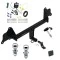 Trailer Tow Hitch For 17-19 Tesla 3 All Models Deluxe Package Wiring 2" and 1-7/8" Ball and Lock