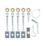 Trailer Tow Hitch Hardware Fastener Kit For 07-10 Chrysler Sebring Dodge Avenger 1-1/4" Receiver Class 2