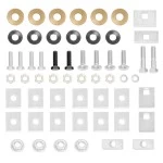 Trailer Tow Hitch Hardware Fastener Kit MultiFit 2" Receiver 6K Class IV For 63-00 Chevy GMC Ford Dodge Ram w/ 34" or Cab & Chassis Frames