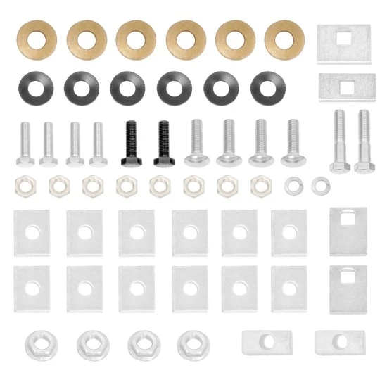 Trailer Tow Hitch Hardware Fastener Kit MultiFit 2" Receiver 6K Class IV For 63-00 Chevy GMC Ford Dodge Ram w/ 34" or Cab & Chassis Frames