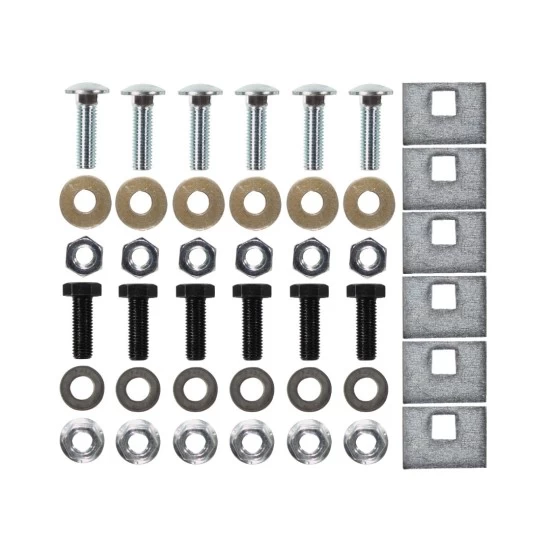 Trailer Tow Hitch Hardware Fastener Kit For 63-87 Chevy GMC C/K 63-79 Ford 68-02 Dodge 74-88 Ramcharger w/ Deep Drop Bumper