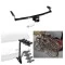 Trailer Hitch w/ 4 Bike Rack For 01-06 Hyundai Santa Fe All Models Approved for Recreational & Offroad Use Carrier for Adult Woman or Child Bicycles Foldable