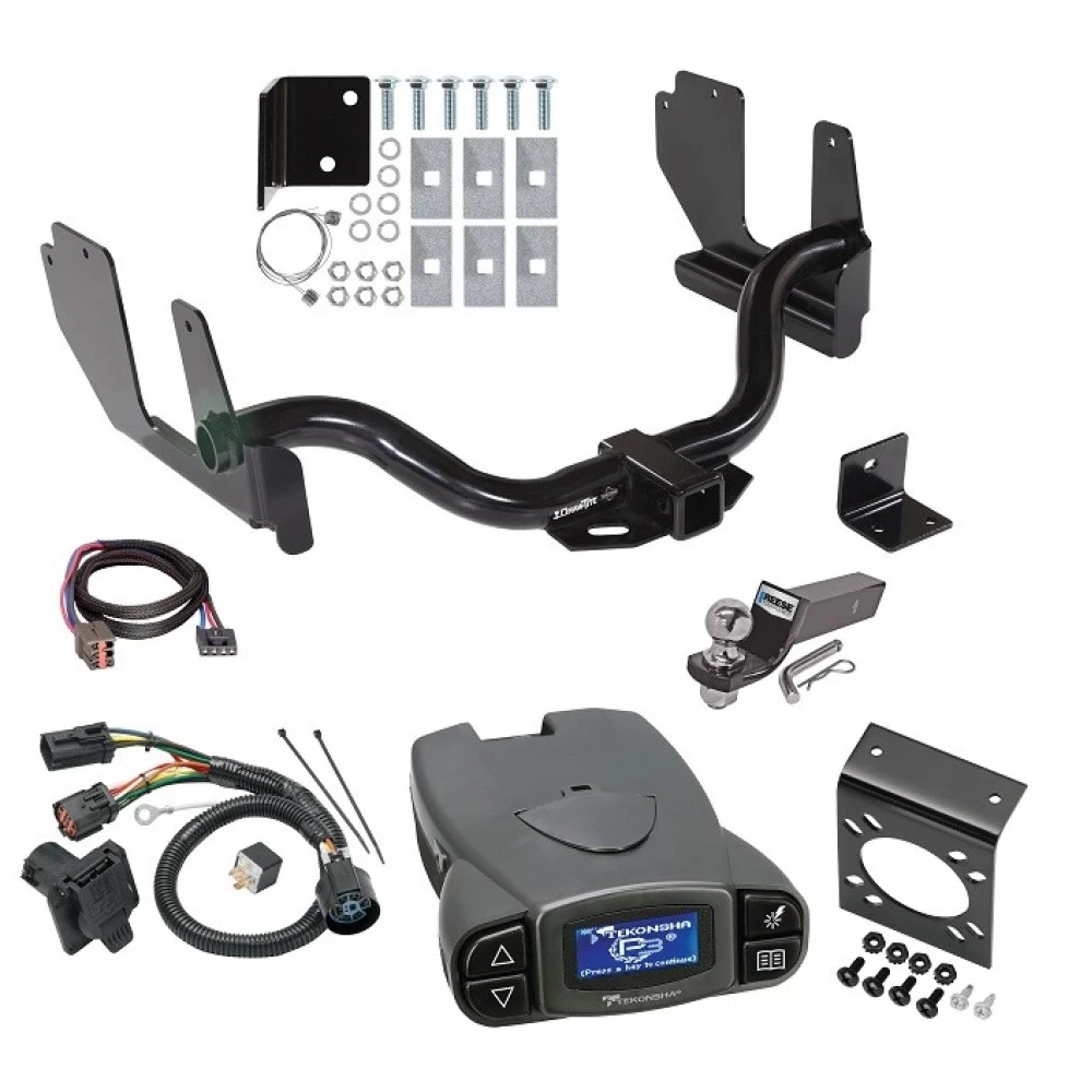 Trailer Hitch Tow Package Prodigy P3 Brake Control For 04-05 Ford F-150 06-06 Lincoln Mark LT w/ 7-Way RV Wiring 2" Drop Mount 2" Ball Class 4 2" Receiver Draw-Tite Tekonsha