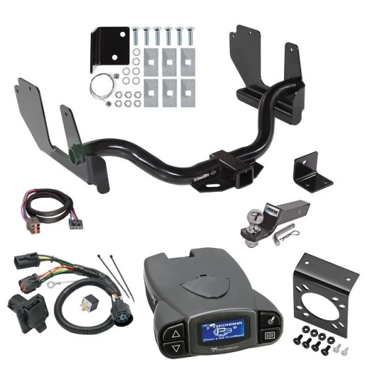 Trailer Hitch Tow Package Prodigy P3 Brake Control For 04-05 Ford F-150 06-06 Lincoln Mark LT w/ 7-Way RV Wiring 2" Drop Mount 2" Ball Class 4 2" Receiver Draw-Tite Tekonsha