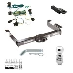 Class 5 10K Tow Package For 03-27 Chevy Express GMC Savana 1500 2500 3500 Trailer Hitch w/ Wiring 2-5/16" Ball 2" Drop Mount 2" Receiver