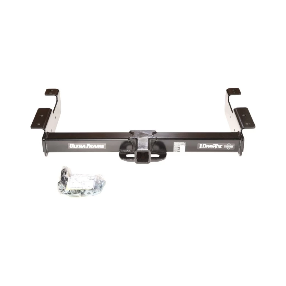Ultimate Class 5 10K Tow Package For 03-27 Chevy Express GMC Savana 1500 2500 3500 Trailer Hitch w/ Wiring Dual 2" and 2-5/16" Ball 2" Drop Mount Lock Bracket Cover 2" Receiver