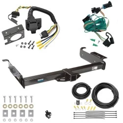 Trailer Hitch w/ 7-Way RV Wiring For 96-99 Chevy Express GMC Savana 1500 2500 3500 Class 3 2" Receiver Reese