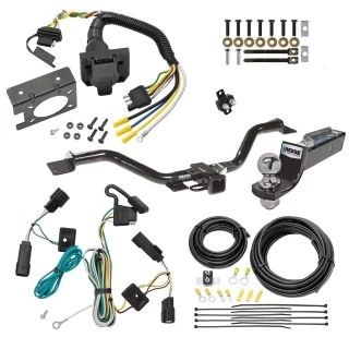 Trailer Hitch Tow Package w/ 7-Way RV Wiring For 07-10 Saturn Outlook All Models w/ 2" Drop Mount 2" Ball Class 3 2" Receiver Reese