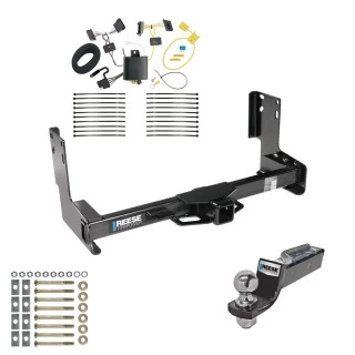 Tow Package For 14-25 Freightliner Mercedes-Benz Sprinter 1500 2500 3500 w/o Factory Step Bumper Trailer Hitch w/ Wiring 2" Drop Mount 2" Ball 2" Receiver Reese