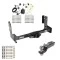 Tow Package For 14-25 Freightliner Mercedes-Benz Sprinter 1500 2500 3500 w/o Factory Step Bumper Trailer Hitch w/ Wiring 2" Drop Mount 2" Ball 2" Receiver Reese