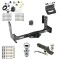 Ultimate Tow Package For 14-25 Freightliner Mercedes-Benz Sprinter 1500 2500 3500 w/o Factory Step Bumper Trailer Hitch w/ Wiring 2" Drop Mount Dual 2" and 1-7/8" Ball Lock Bracket Cover 2" Receiver Reese