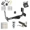 Ultimate Tow Package For 07-13 Mercedes-Benz Freightliner 07-09 Dodge Sprinter 2500 3500 w/o Factory Step Bumper Trailer Hitch w/ Wiring 2" Drop Mount Dual 2" and 1-7/8" Ball Lock Bracket Cover 2" Receiver Reese