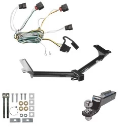 Tow Package For 10-10 Dodge Journey All Models Trailer Hitch w/ Wiring 2" Drop Mount 2" Ball 2" Receiver Reese