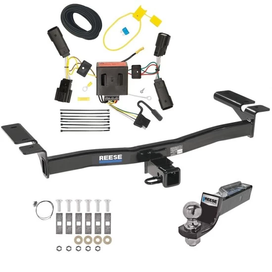 Reese Trailer Tow Hitch For 11-14 Ford Edge Exc Sport Complete Package w/ Wiring and 2" Ball