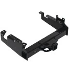 Reese Trailer Tow Hitch For 19-24 Ford F-350 F-450 F-550 Super Duty Cab and Chassis Class V w/ 7-Way Wiring Kit 2-5/16" and 2" Ball 10" Long 3" Drop Draw Bar and Towing Lock