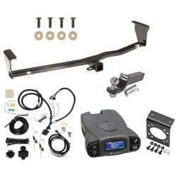 Trailer Hitch Tow Package Prodigy P3 Brake Control For 10-12 Hyundai Santa Fe w/o Factory Tow PKG w/ 7-Way RV Wiring 2" Drop Mount 2" Ball Class 4 2" Receiver Reese Tekonsha