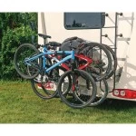 Trailer Hitch w/ 4 Bike Rack For 11-22 Dodge Durango Jeep Grand Cherokee 2022 WK Old Body Style Approved for Recreational & Offroad Use Carrier for Adult Woman or Child Bicycles Foldable