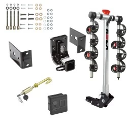 Trailer Tow Hitch For 98-05 Mercedes ML320 ML350 ML430 ML500 4 Bike Rack w/ Hitch Lock and Cover