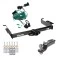 Tow Package For 96-99 Chevy Express GMC Savana 1500 2500 3500 Trailer Hitch w/ Wiring 2" Drop Mount 2" Ball 2" Receiver