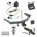 Ultimate Tow Package For 14-20 Acura MDX All Models Trailer Hitch w/ Wiring 2" Drop Mount Dual 2" and 1-7/8" Ball Lock Bracket Cover 2" Receiver