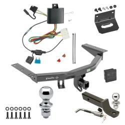 Ultimate Tow Package For 14-20 Acura MDX All Models Trailer Hitch w/ Wiring 2" Drop Mount Dual 2" and 1-7/8" Ball Lock Bracket Cover 2" Receiver