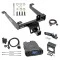 Class 4 Trailer Hitch Tow Package Prodigy P3 Brake Control For 15-21 Land Rover Range Rover Sport Exc Diesel w/ 7-Way RV Wiring 2" Drop Mount 2" Ball Class 4 2" Receiver Reese Tekonsha