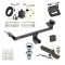 Ultimate Tow Package For 16-18 Lincoln MKX All Models Trailer Hitch w/ Wiring 2" Drop Mount Dual 2" and 1-7/8" Ball Lock Bracket Cover 2" Receiver