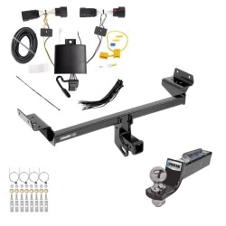 Tow Package For 19-23 Lincoln Nautilus All Models Trailer Hitch w/ Wiring 2" Drop Mount 2" Ball 2" Receiver
