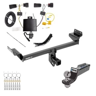 Tow Package For 19-23 Lincoln Nautilus All Models Trailer Hitch w/ Wiring 2" Drop Mount 2" Ball 2" Receiver