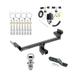 Trailer Tow Hitch For 19-23 Lincoln Nautilus All Models Complete Package w/ Wiring and 1-7/8" Ball