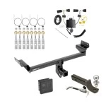 Trailer Tow Hitch For 19-23 Lincoln Nautilus All Models Deluxe Package Wiring 2" Ball and Lock