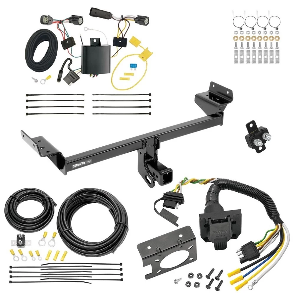 Trailer Hitch w/ 7-Way RV Wiring For 15-18 Ford Edge Sport & Titanium Class 3 2" Receiver