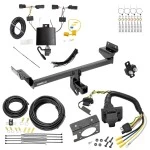 Trailer Hitch w/ 7-Way RV Wiring For 19-24 Ford Edge Titanium or ST Class 3 2" Receiver