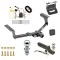 Ultimate Tow Package For 06-12 Toyota RAV4 All Models Trailer Hitch w/ Wiring 2" Drop Mount Dual 2" and 1-7/8" Ball Lock Bracket Cover 2" Receiver