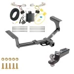 Tow Package For 13-18 Toyota RAV4 All Models Trailer Hitch w/ Wiring 2" Drop Mount 2" Ball 2" Receiver