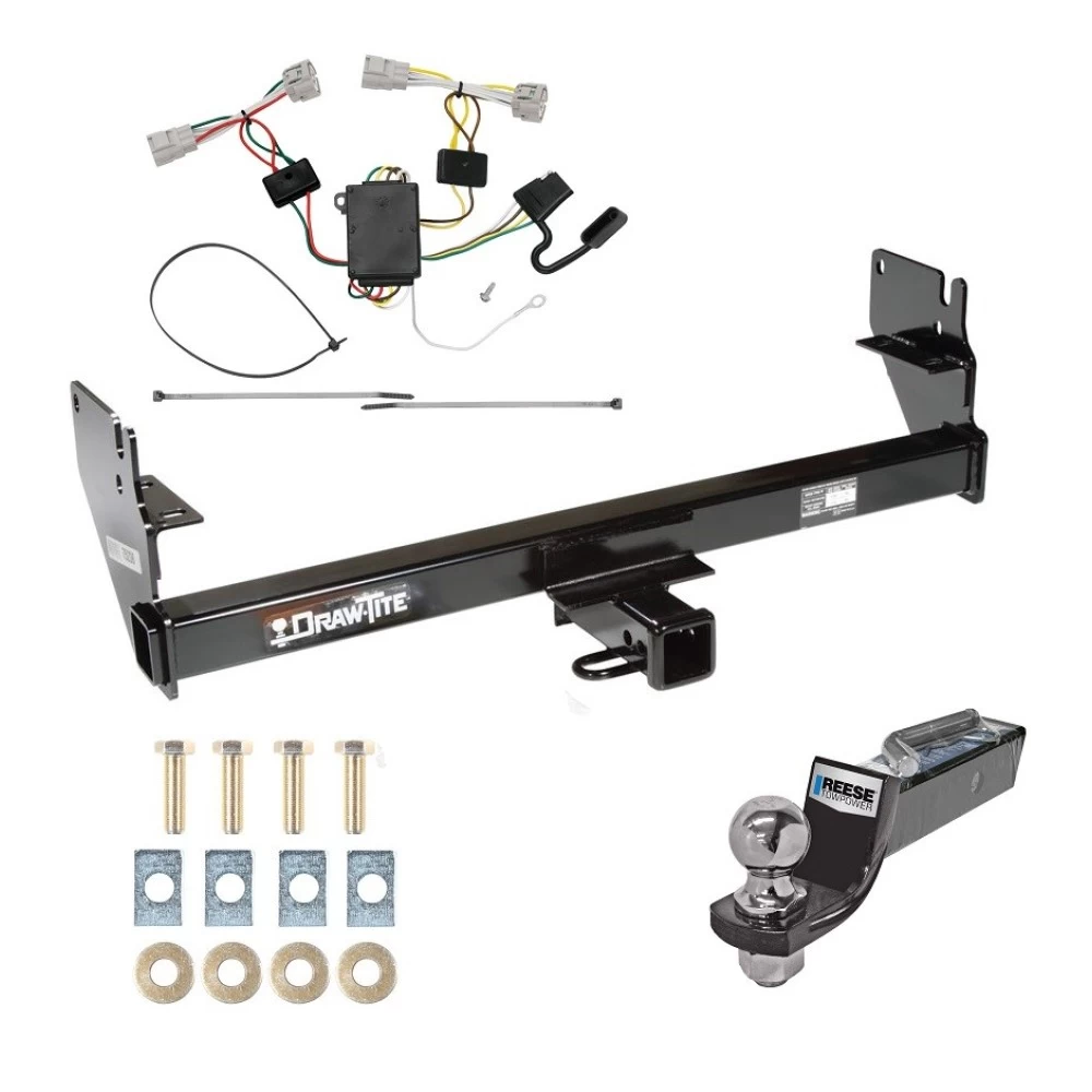 Custom Fit Trailer Hitch Wiring Harness (Plug & Play) 2" Drop Ball-Mount w/ Pin/Clip 2" Chrome Ball Installation Hardware Installation Instructions 75236 118496 21536 Draw-Tite Tow Package 05-15 Toyota Tacoma Trailer Hitch Wiring 2" Dro Tow Package For 05-15 Toyota Tacoma Trailer Hitch w/ Wiring 2" Drop Mount 2" Ball 2" Receiver