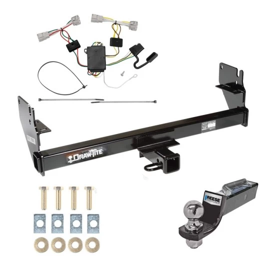 Custom Fit Trailer Hitch Wiring Harness (Plug & Play) 2" Drop Ball-Mount w/ Pin/Clip 2" Chrome Ball Installation Hardware Installation Instructions 75236 118496 21536 Draw-Tite Tow Package 05-15 Toyota Tacoma Trailer Hitch Wiring 2" Dro Tow Package For 05-15 Toyota Tacoma Trailer Hitch w/ Wiring 2" Drop Mount 2" Ball 2" Receiver