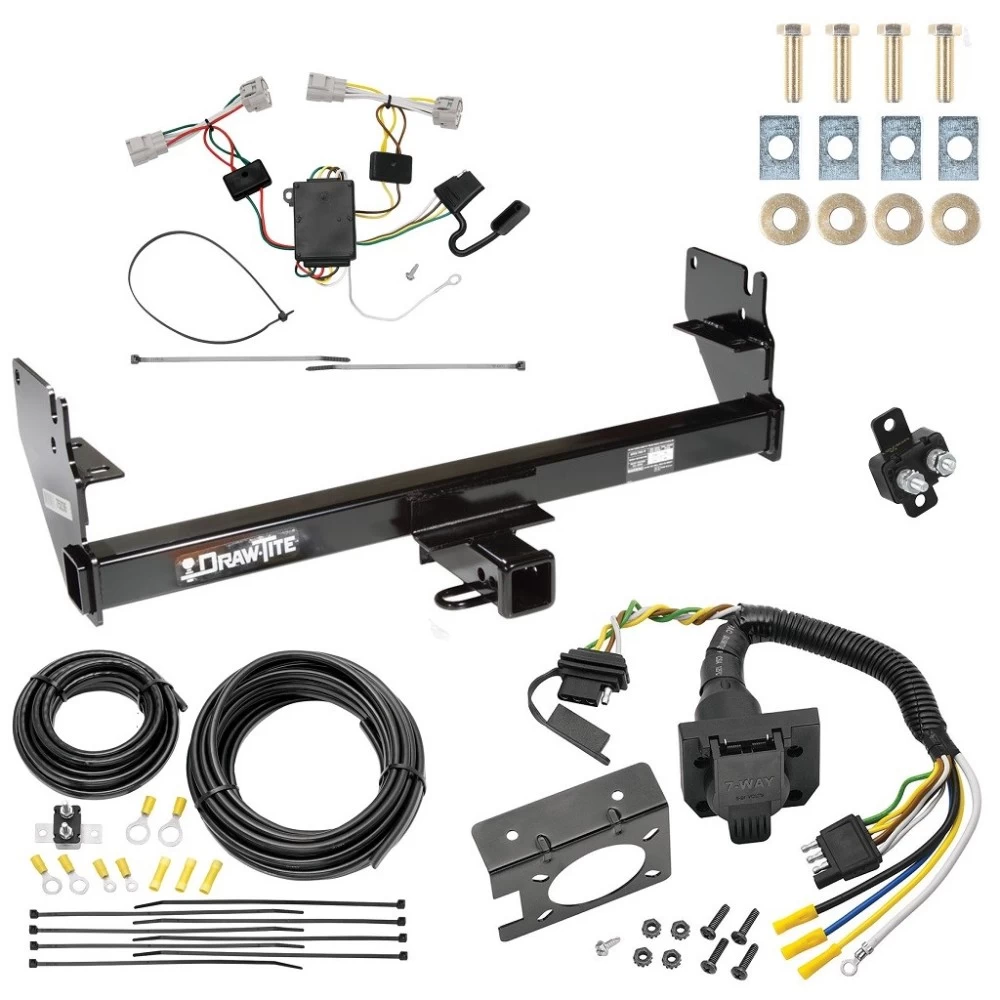 Trailer Hitch w/ 7-Way RV Wiring For 05-15 Toyota Tacoma Class 3 2" Receiver
