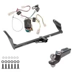 Tow Package For 04-10 Toyota Sienna All Models Trailer Hitch w/ Wiring 2" Drop Mount 2" Ball 2" Receiver