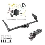 Tow Package For 11-14 Toyota Sienna (15-20 SE ONLY) Trailer Hitch w/ Wiring 2" Drop Mount 2" Ball 2" Receiver