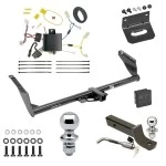 Ultimate Tow Package For 11-14 Toyota Sienna (15-20 SE ONLY) Trailer Hitch w/ Wiring 2" Drop Mount Dual 2" and 1-7/8" Ball Lock Bracket Cover 2" Receiver