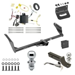 Ultimate Tow Package For 11-14 Toyota Sienna (15-20 SE ONLY) Trailer Hitch w/ Wiring 2" Drop Mount Dual 2" and 1-7/8" Ball Lock Bracket Cover 2" Receiver