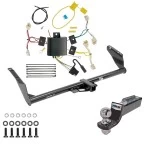 Tow Package For 15-20 Toyota Sienna Exc SE Trailer Hitch w/ Wiring 2" Drop Mount 2" Ball 2" Receiver