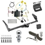 Ultimate Tow Package For 15-20 Toyota Sienna Exc SE Trailer Hitch w/ Wiring 2" Drop Mount Dual 2" and 1-7/8" Ball Lock Bracket Cover 2" Receiver
