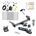 Ultimate Class 4 7K Tow Package For 16-23 Toyota Tacoma All Models Trailer Hitch w/ Wiring 2" Drop Mount Dual 2" and 1-7/8" Ball Lock Bracket Cover 2" Receiver
