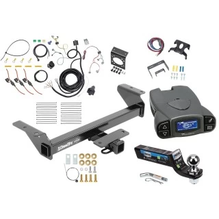 Class 4 7K Trailer Hitch Tow Package Prodigy P3 Brake Control For 16-23 Toyota Tacoma All Models w/ 7-Way RV Wiring 2" Drop Mount 2" Ball 2" Receiver Draw-Tite Tekonsha