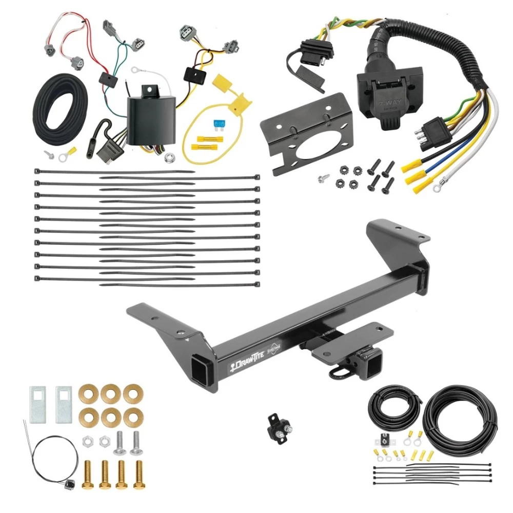 Class 4 7K Trailer Hitch w/ 7-Way RV Wiring For 16-23 Toyota Tacoma All Models Class 4 2" Receiver