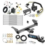 Class 4 7K Trailer Hitch Tow Package w/ 7-Way RV Wiring For 16-23 Toyota Tacoma All Models w/ 2" Drop Mount 2" Ball 2" Receiver