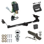 Ultimate Tow Package For 99-04 Honda Odyssey All Models Trailer Hitch w/ Wiring 2" Drop Mount Dual 2" and 1-7/8" Ball Lock Bracket Cover 2" Receiver