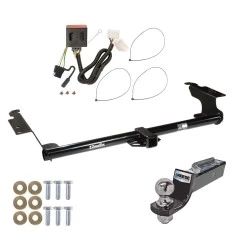 Tow Package For 11-17 Honda Odyssey All Models Trailer Hitch w/ Wiring 2" Drop Mount 2" Ball 2" Receiver